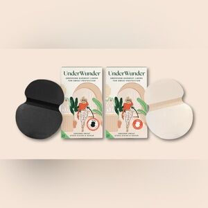 UnderWunder Perspiration Protectors - Women; 3 boxes Black & 2 White (24/box)